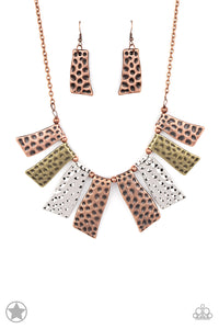 A Fan Of The Tribe - Multi Blockbuster Paparazzi Necklace