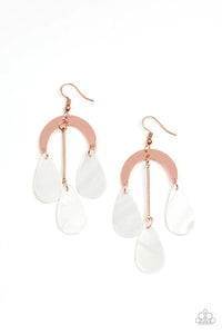 Atlantis Ambience - Copper Paparazzi Earrings