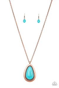 Badland To The Bone - Copper Paparazzi Necklace