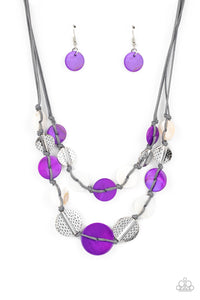 Barefoot Beaches - Purple Paparazzi Necklace