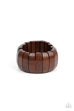 Load image into Gallery viewer, Boardwalk Bonanza - Brown Wood Paparazzi Bracelet