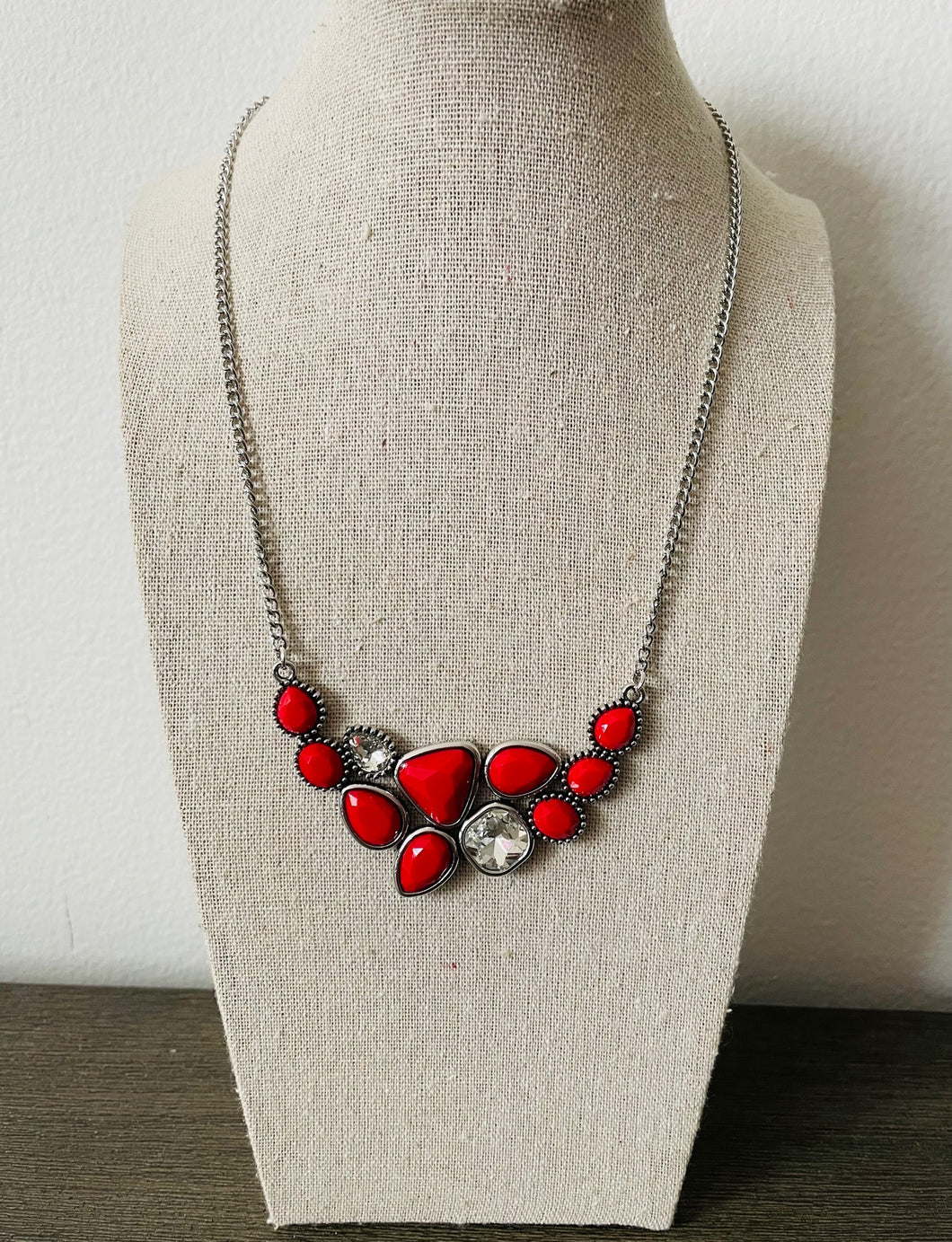 Breathtaking Brilliance  - Red Paparazzi Necklace