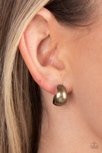 Load image into Gallery viewer, Burnished Beauty - Brass Paparazzi Earrings