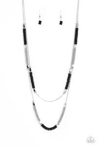 Caviar Chic - Black Paparazzi Necklace