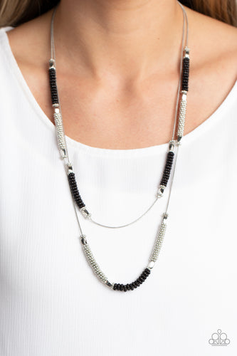 Caviar Chic - Black Paparazzi Necklace