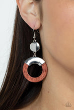 Load image into Gallery viewer, Entrada At Your Own Risk - Brown Paparazzi Earrings