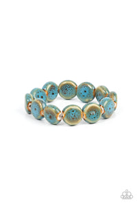 Earthy Entrada - Blue Paparazzi Bracelet