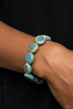 Load image into Gallery viewer, Earthy Entrada - Blue Paparazzi Bracelet