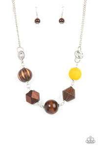 Eco Extravaganza - Yellow Paparazzi Necklace