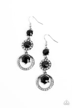 Load image into Gallery viewer, Enchanting Efflulgence - Black Paparazzi Earrings