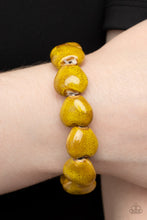 Load image into Gallery viewer, Glaze A Trail - Yellow Paparazzi Bracelet