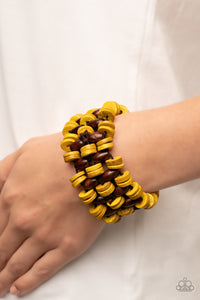 Galapagos Go-Getter - Yellow Paparazzi Bracelet