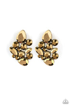 Load image into Gallery viewer, Galaxy Glimmer - Brass Paparazzi Earrings