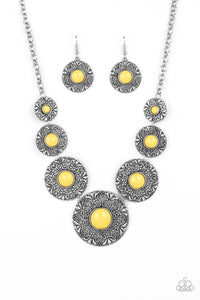 Garden Glade - Yellow Paparazzi Necklace