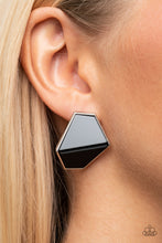 Load image into Gallery viewer, Generically Geometric - Black Paparazzi Earrings