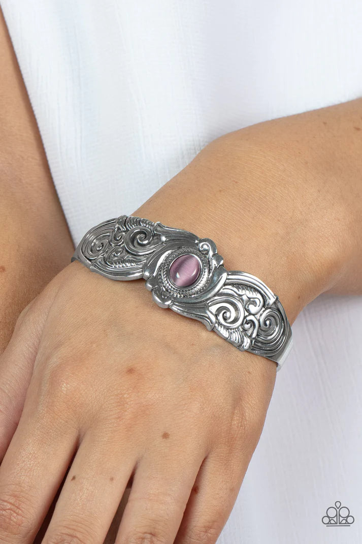 Glowing Enchantment - Purple Paparazzi Bracelet