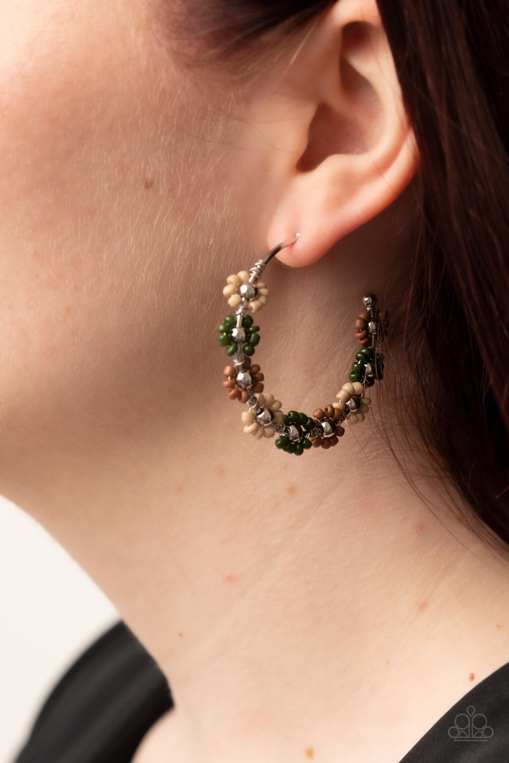 Growth Spurt - Green Paparazzi Earring