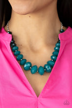 Load image into Gallery viewer, Happy Glow Lucky - Blue Paparazzi Necklace