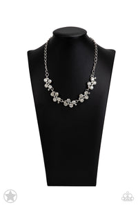 Hollywood Hills - White Blockbuster Paparazzi Necklace