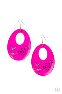 Home Tweet Home - Pink Paparazzi Earrings