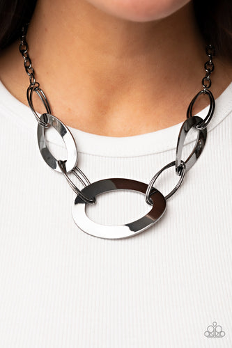 Metalhead Count - Black Paparazzi Necklace