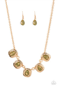 Mayan Masterpiece - Green Paparazzi Necklace