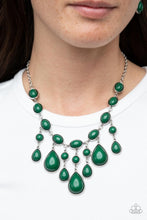 Load image into Gallery viewer, Mediterranean Mystery - Green Paparazzi Necklace