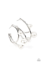 Load image into Gallery viewer, Metro Pier - White Paparazzi Earrings