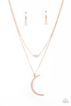 Load image into Gallery viewer, Modern Moonbeam - Rose Gold Paparazzi Necklace