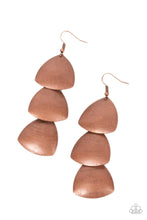 Load image into Gallery viewer, Modishly Metallic - Copper Paparazzi Earrings