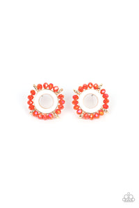 Nautical Notion - Orange Paparazzi Earrings