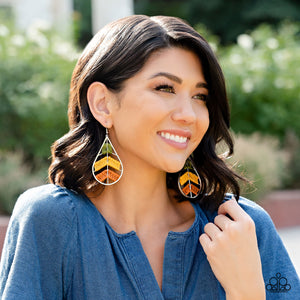 Nice Threads - Multi Color Paparazzi Earrings