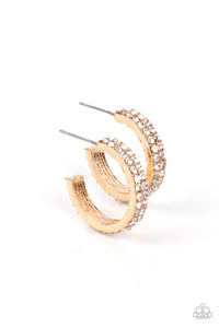 Positively Petite - Gold Hoop Paparazzi Earrings