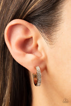 Load image into Gallery viewer, Positively Petite - Gold Hoop Paparazzi Earrings