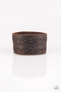 Ride And Wrangle - Brown Mens Paparazzi Bracelet