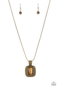 Right Hand Talisman - Brass Paparazzi Necklace