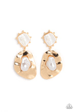 Load image into Gallery viewer, Rippling Rhapsody - Gold Paparazzi Earrings