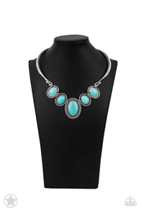 River Ride - Blue Blockbuster Paparazzi Necklace