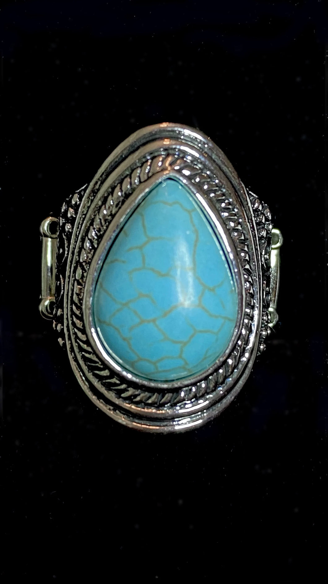 Saguaro Scene - Blue Paparazzi Ring