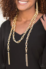 Load image into Gallery viewer, Scarfed For Attention - Gold Necklace Paparazzi