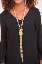 Load image into Gallery viewer, Scarfed For Attention - Gold Necklace Paparazzi