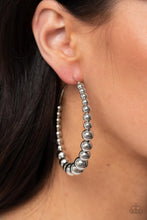 Load image into Gallery viewer, Show Off Your Curves - Silver Paparazzi Earrings