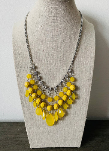 Social Network - Yellow Paparazzi Necklace