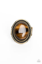 Load image into Gallery viewer, Stone Terrarium - Brass Paparazzi Ring