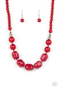 Ten Out Of Tenacious - Red Paparazzi Necklace