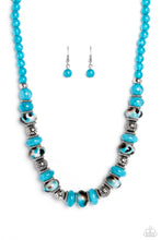 Load image into Gallery viewer, Warped Whimsicality - Blue Paparazzi Necklace