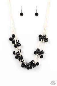 Yacht Catch - Black Paparazzi Necklace