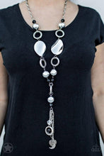 Load image into Gallery viewer, Total Eclipse Of The Heart - Silver Blockbuster Paparazzi Necklace